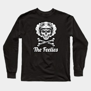 The Feelies / Vintage Skull Style Long Sleeve T-Shirt